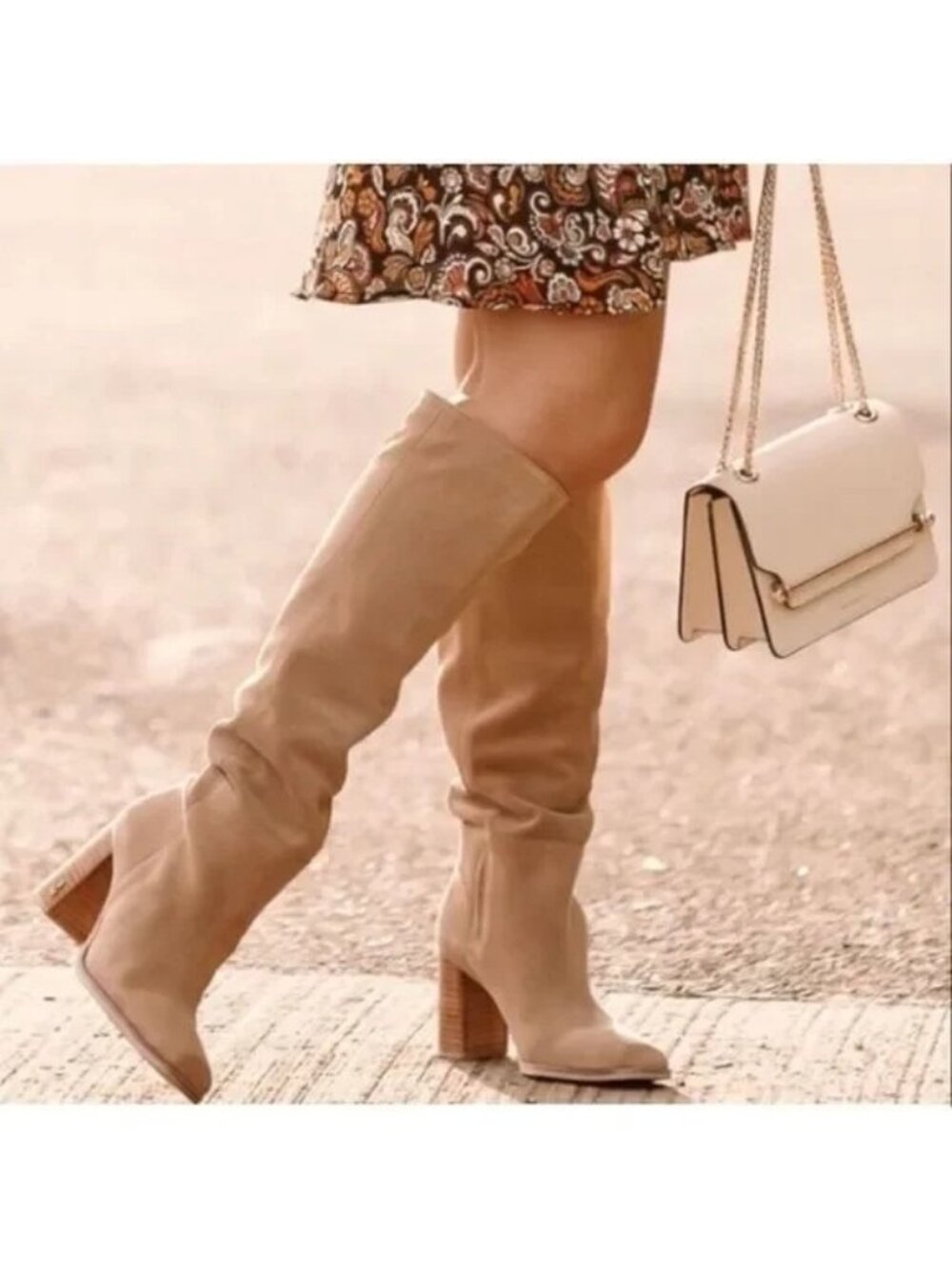NEW Sam Edelman Olly Knee High Boots Contemporary Suede Boho Chic Womens 11